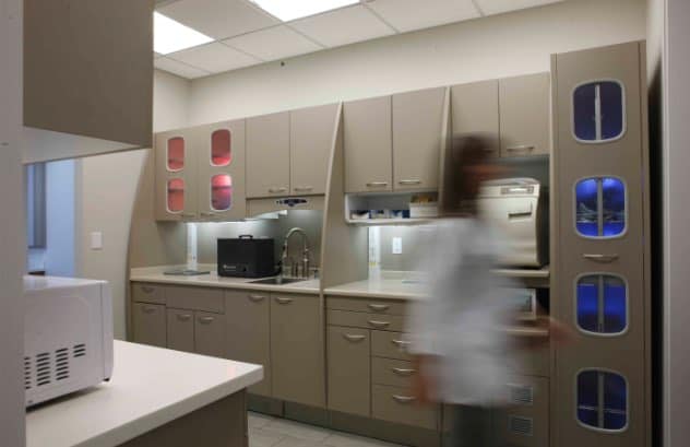 Aesthethic & Implant Dentistry of Atlanta dental tech room.