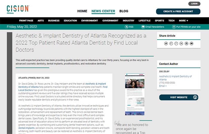 Cision article